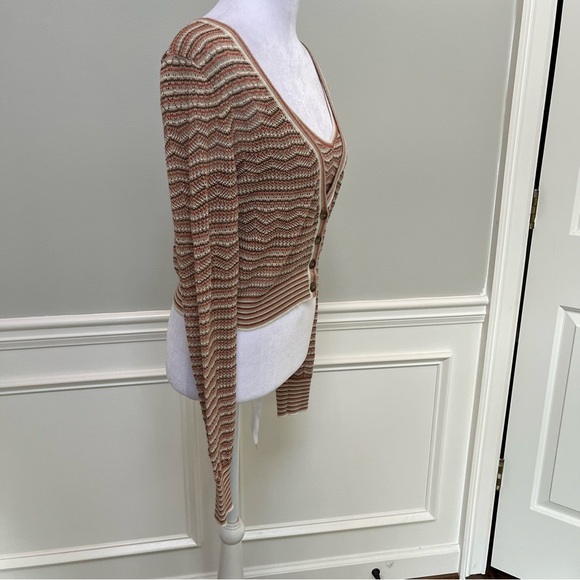 INTERMIX Mona Pointelle Cardigan Set Size Medium - Picture 2 of 10